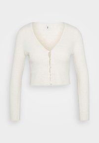 ONLRICA LIFE V NECK  - Kardigán - birch/white