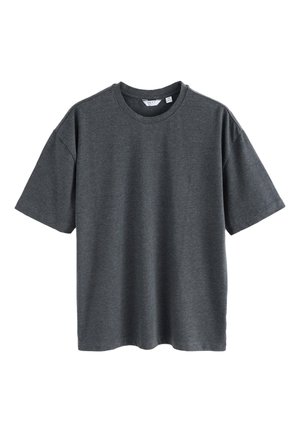 Next, RELAX FIT HEAVYWEIGHT T-SHIRT.  - REGULAR FIT - Základné tričko - grey dark marl