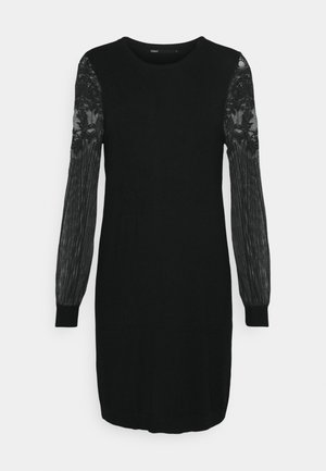 ONLY, ONLVIKTORIA DRESS - Svetríkové šaty - black