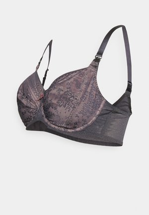 FLEUR STILL NURSING BRA - Bøyle-BH - anthracite