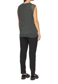 QS Bluse - anthrazit