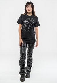 Paradiso Clothing THE ROLLING STONES TONGUE DIAMANTE - Print T-shirt - black