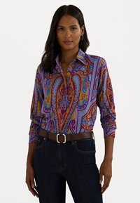 Lauren Ralph Lauren Petite - CLASSIC FIT PAISLEY CREPE SHIRT - Button-down blouse - fuchsia multi Thumbnail Image 1
