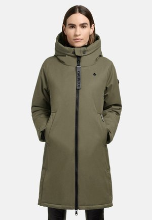 khujo Wintermantel - light moss green
