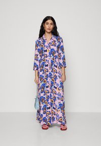 YAS Petite YASSAVANNA LONG SHIRT DRESS  - Maxi dress - pastel lavender/specto