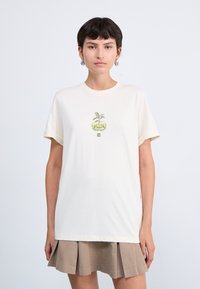 The North Face CONNECT RELAXED TEE GRAPHIC - Print T-shirt - white dune