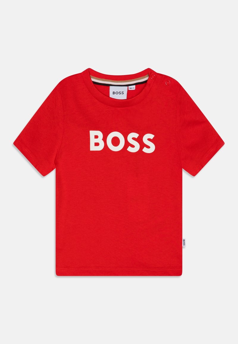 BOSS Kidswear SHORT SLEEVES TEE - Print T-shirt - piment