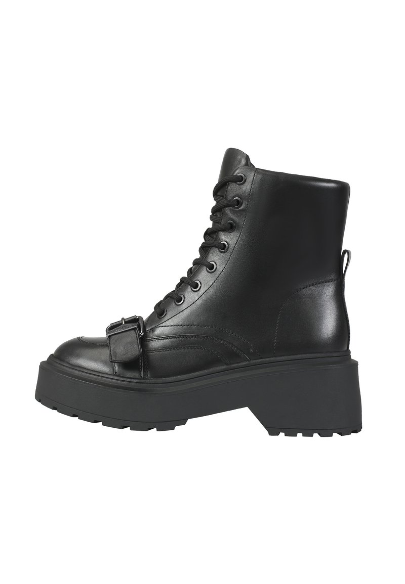 Damen Ankle Boots | Ekonika Schnürstiefelette black/schwarz - EO78400 Damen Ankle Boots | Ekonika Schnürstiefelette black/schwarz - EO78400