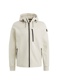 SWEAT JACKET - Športna jopa s kapuco na zadrgo - bone white