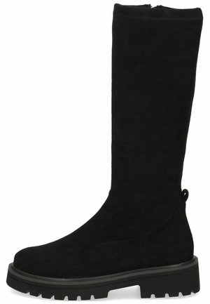 Plateaustiefel - black stretch