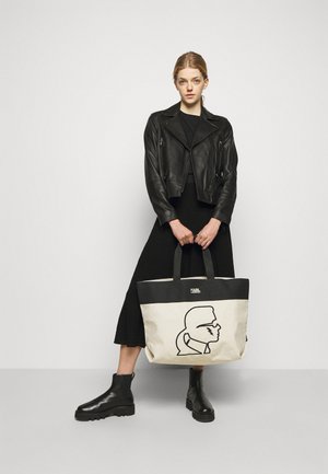 EXCLUSIVE IKONIK WITH HANDLES - Velká kabelka - off-white