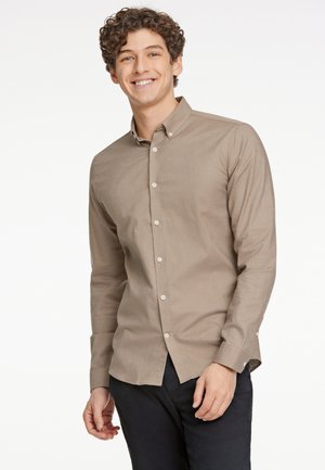 Lindbergh OXFORD SUPERFLEX - Camisa - mid stone mix