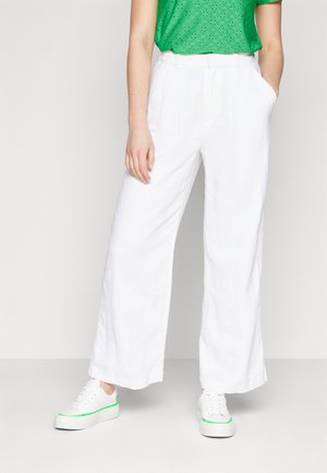 TAILORED WIDE LEG - Kelnės - bright white