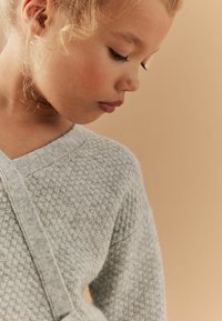 Next BALLET STYLE FRONT TIE REGULAR FIT - Striktrøje - grey