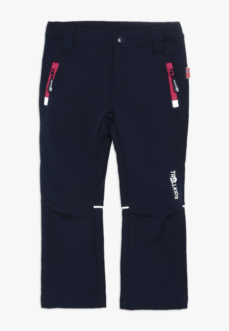 TROLLKIDS KIDS FJELL PANT - Hlače za otvoreno - navy/magenta