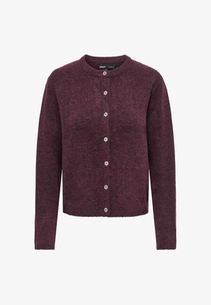 ONLY, ONLSIMONI L/S O-NECK CARDIGAN KNT NOOS - Gilet - mauve wine