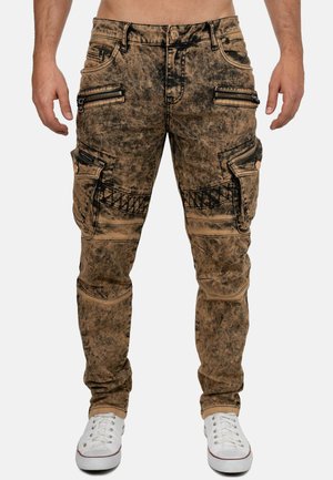 Cipo & Baxx, HERREN REGULAR FIT HOSE STONEWASHED - Jeans Tapered Fit - brown