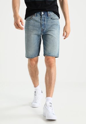 Jeans Shorts - stone blue denim