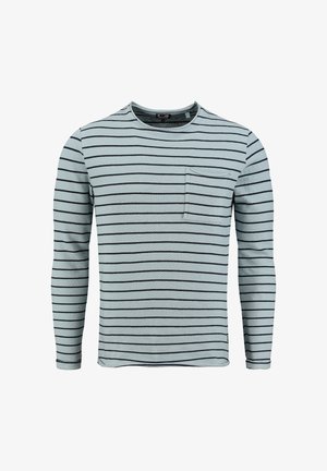 Key Largo, KEY LARGO SWEATSHIRT MSW KLBRUNO ROUND RINGEL - Longsleeve - steel blue