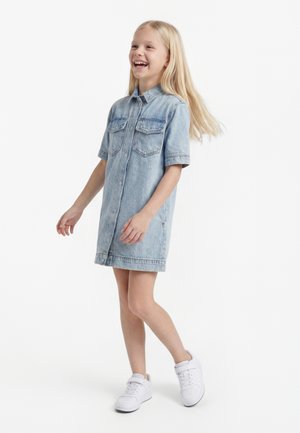 ONLY GIRLS KOGSOPHIE OVERSIZE DRESS - Obleka iz džinsa - light blue denim