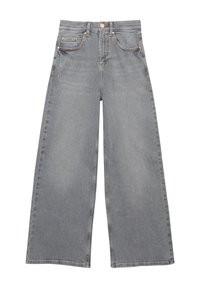s.Oliver SUPER HIGH RISE WIDE - Jean flare - grau