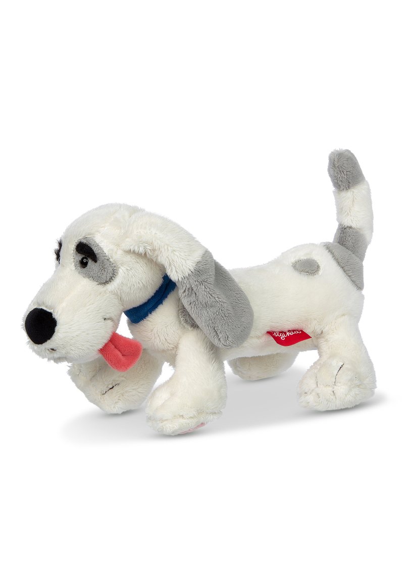 sigikid HUND HELMUT DIE STOFFIS - Cuddly toy - weiß/grau