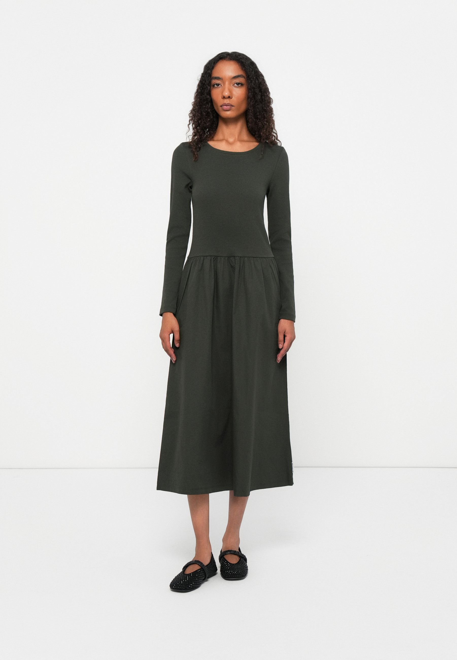 Marc O'Polo DENIM Jersey dress - pine needle/khaki - Zalando.ie