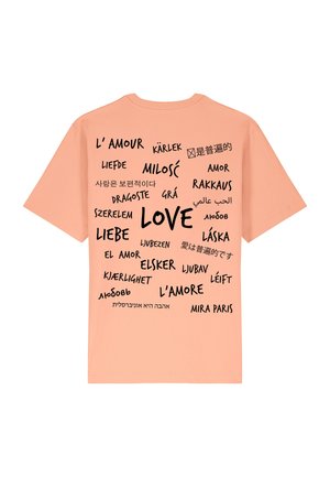 UNIVERSAL LOVE BACK HEAVYWEIGHT - T-shirt print - light pink