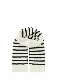 REGULAR FIT - Scarf - black white stripe