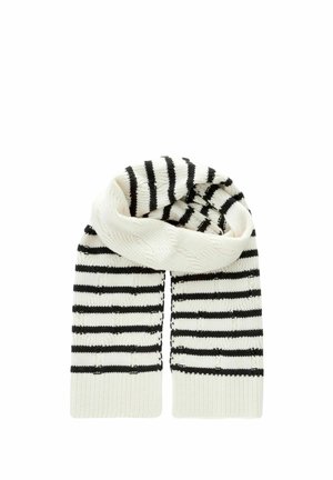 REGULAR FIT - Huivi - black white stripe