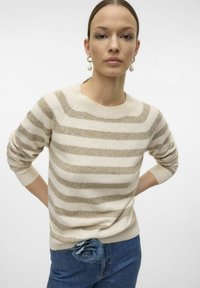 Vero Moda VMDOFFY O NECK - Maglione - birch
