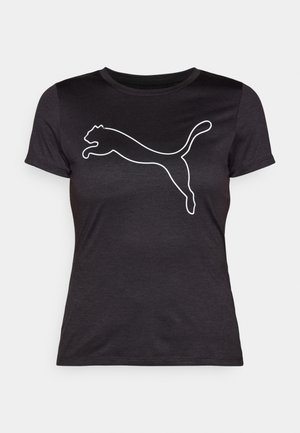 Puma ESSENTIAL LOGO TEE - T-skjorte til trening - black heather