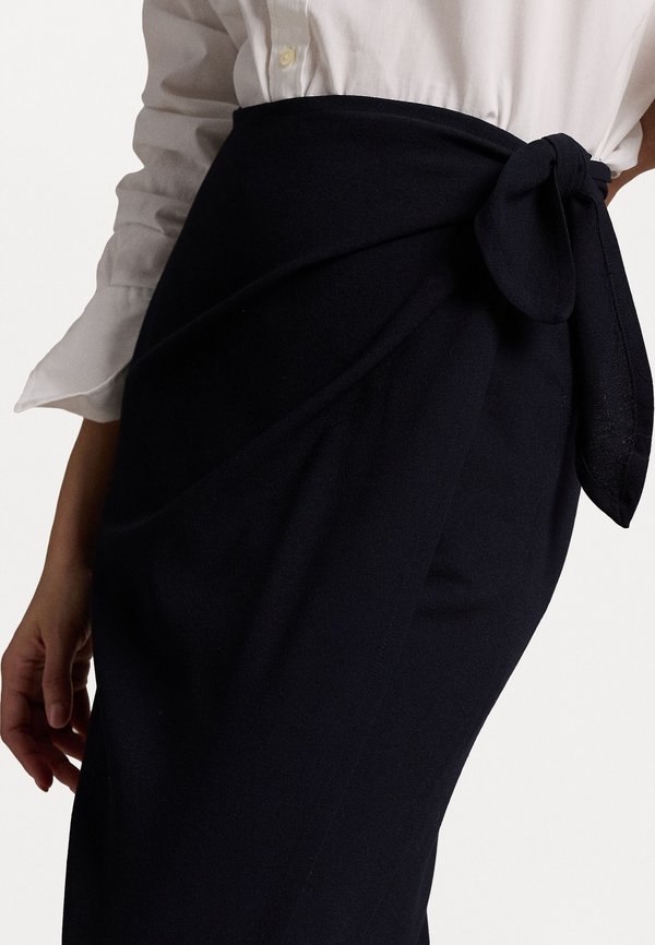 WOOL CREPE WRAP SKIRT - Wrap skirt3