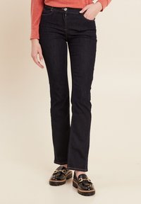 Breal MIT GEKIPPTER TAILLE - Jean droit - denim brut