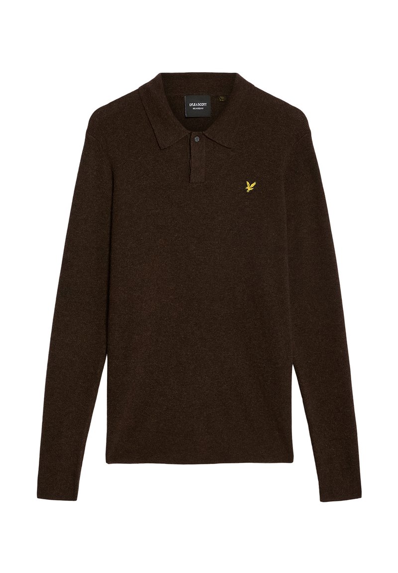 Lyle & Scott FAIR ISLE - Polo shirt - brass/brown - Zalando.co.uk