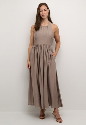 CUAMINO HALTERNECK - Vestido largo - taupe gray