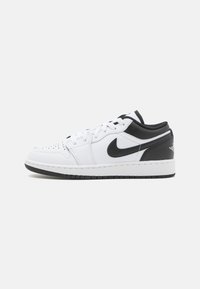 Jordan - AIR JORDAN 1 LOW UNISEX - Sneakers - white/black Miniatyrbild 1