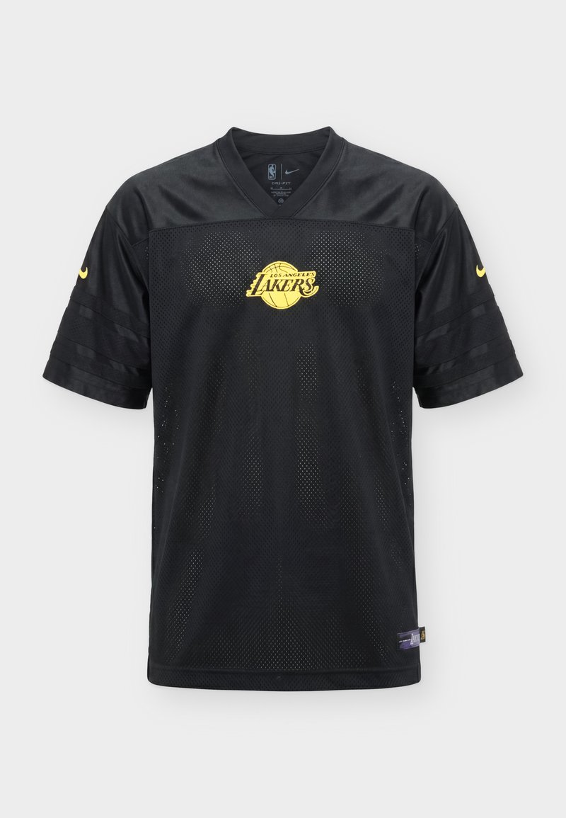 nike yellow and black lakers jersey