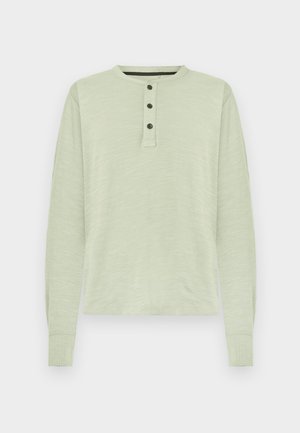 CLASSIC HENLEY - Long sleeved top - light green