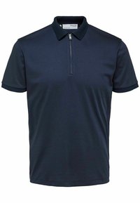 SLHFAVE ZIP - Bluză polo - sky captain