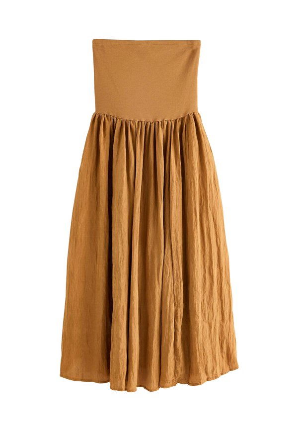 TALL FIT - BANDEAU MIX MIDI  - Freizeitkleid - toffee