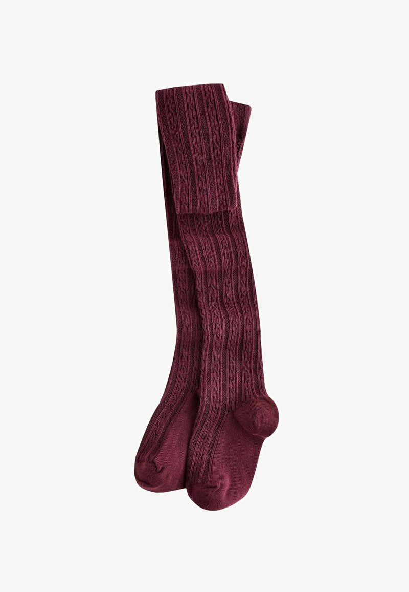 Next CABLE - Strømpebukser - mottled red