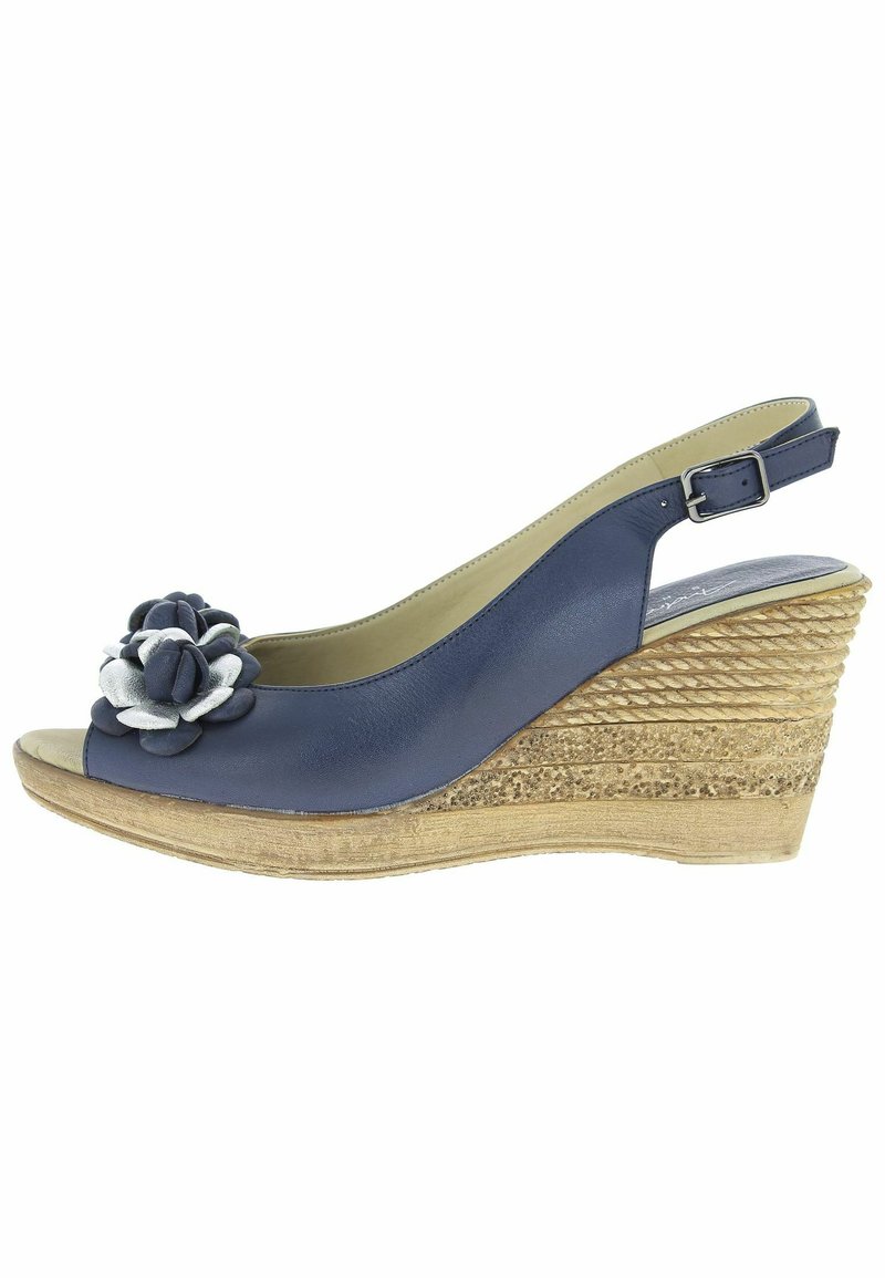 Damen Pumps | Andrea Conti High Heel Peeptoeblau silber/blau - EZ87789 Damen Pumps | Andrea Conti High Heel Peeptoeblau silber/blau - EZ87789