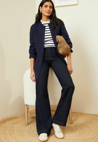 Love & Roses SUPER SOFT LONGLINE TEXTURE - Kofta - navy blue