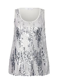 PAILLETTEN - Blouse - silver