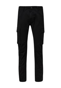 QS SLIM FIT STYLE - Cargohose - schwarz