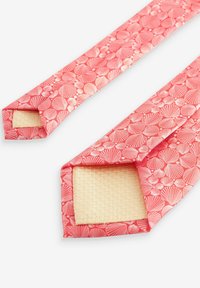 Next Stropdas - coral red white shell