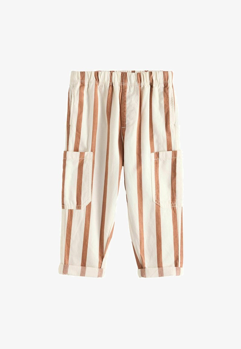 Next SIDE PULL-ON STANDARD - Bukser - rust ecru stripe