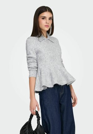 ONLSOFIA  - Striktrøje - light grey melange
