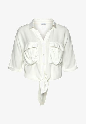 LASCANA, CARGO - Button-down blouse - creme